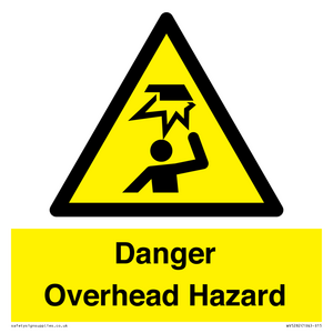 Danger Overhead Hazard